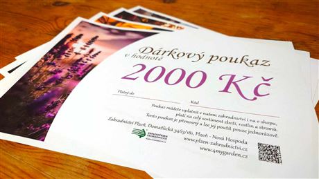 Dárkový poukaz elektronický 2000 Kč