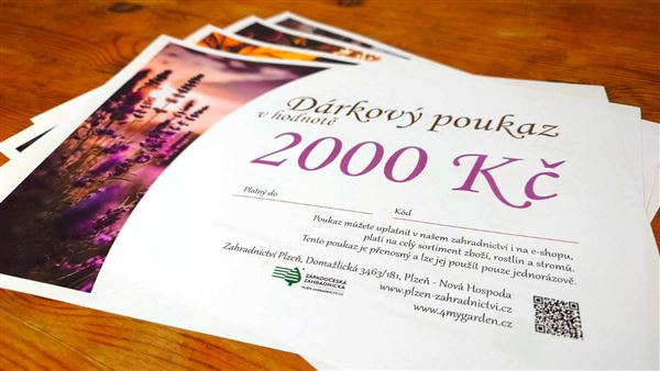 Dárkový poukaz elektronický 2000 Kč