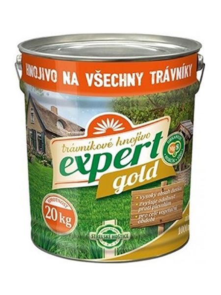 Expert GOLD trávníkové hnojivo  (Forestina) KBELÍK 20 kg