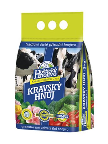 Kravský hnůj (Hoštické hnojivo) 3 kg