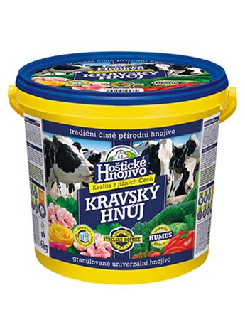 Kravský hnůj (Hoštické hnojivo) KBELÍK 6 kg