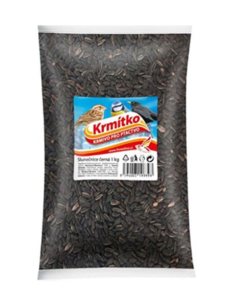Krmivo pro ptactvo Slunečnice černá (Krmítko) 1 kg