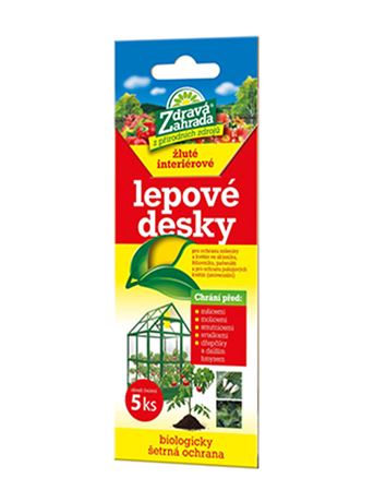 Lepové desky žluté interiérové (Zdravá zahrada) 5 ks