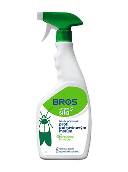 Rozprašovač proti potravinovým molům Zelená síla (Bros) 500 ml