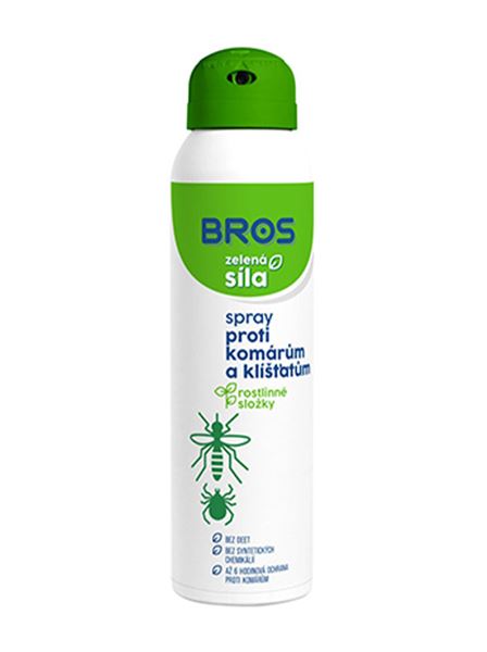 Sprej proti komárům a klíšťatům Zelená síla (Bros) SPRAY 90 ml