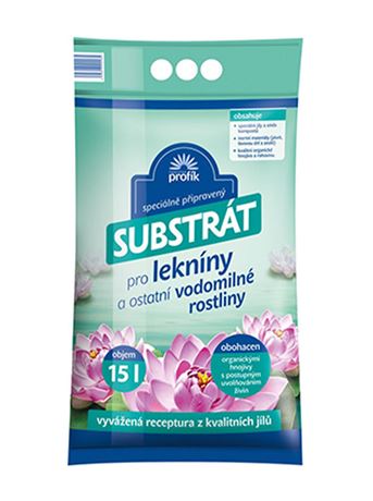 Substrát Lekníny a vodní rostliny (Profík) 15 l