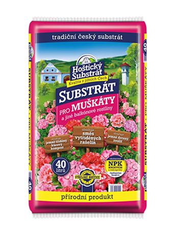 Substrát Muškáty (Hoštický substrát) 40 l