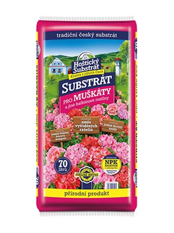 Substrát Muškáty (Hoštický substrát) 70 l