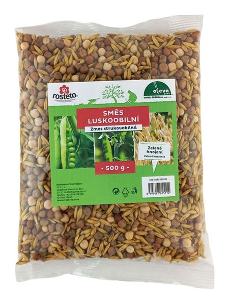 Zelené hnojení Směs luskoobilní - hrách, peluška, oves (Rosteto) 500 g