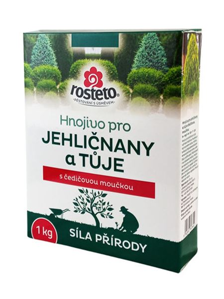 Hnojivo s čedičovou moučkou - jehličnany a tůje (Rosteto) 1 kg