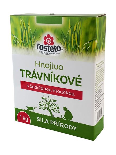 Hnojivo s čedičovou moučkou - trávníkové (Rosteto) 1 kg