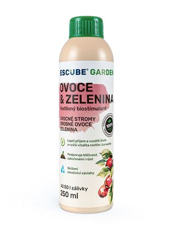 rostlinný biostimulant (Escube Garden) pro ovoce a zeleninu 250 ml