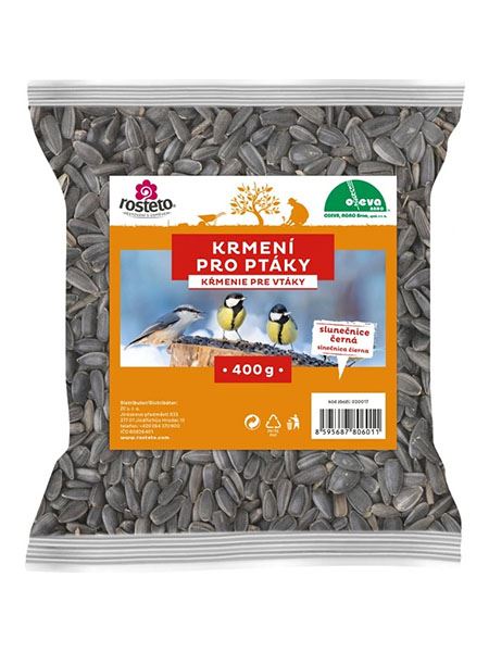 krmivo pro ptactvo Slunečnice černá (Rosteto) 400 g