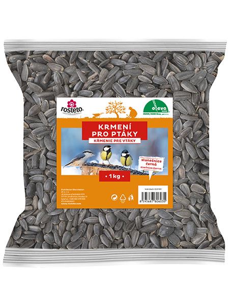 krmivo pro ptactvo Slunečnice černá (Rosteto) 1 kg
