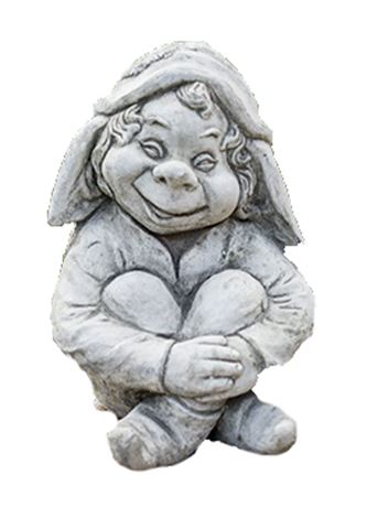 Figurka 01 Trpaslík sedící beton 31 cm