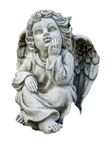 Figurka 206 Andílek snící beton 18 cm