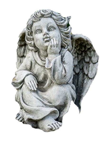 Figurka 206 Andílek snící beton 18 cm