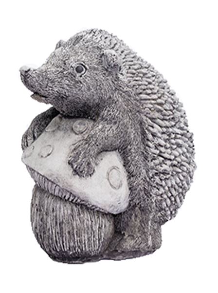 Figurka 326 Ježek s houbou beton 15 cm