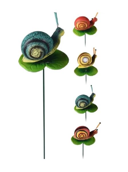 Dekorace Šnek zápich polyresin 70 cm