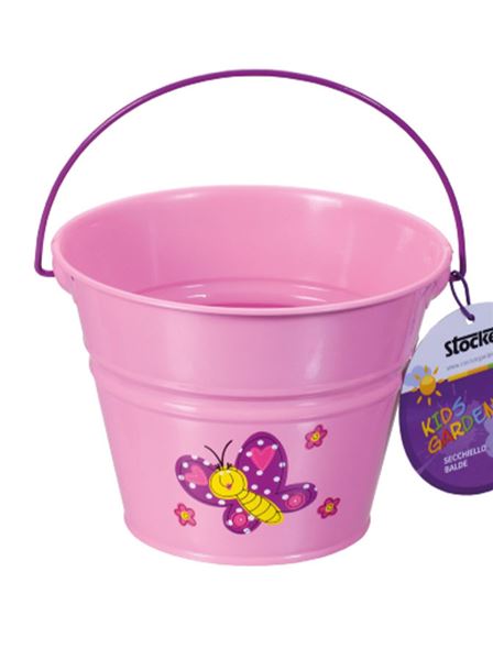 Dětský kyblík (Stocker) růžový kov