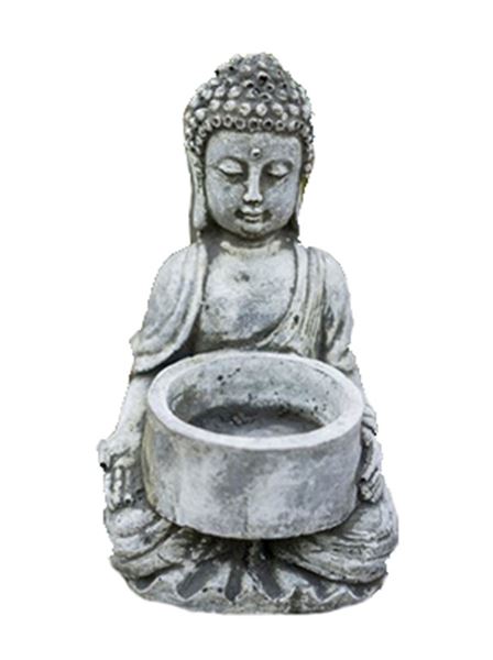 Figurka 103 Buddha na čajovou svíčku beton 10 cm
