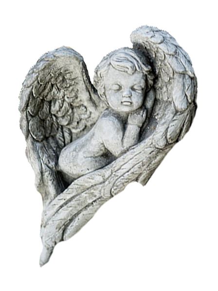 Figurka 204 Andílek v křídlech beton 15 cm