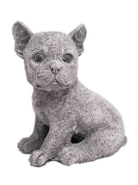 Figurka 330 Štěně Francouzský buloček beton 15 cm