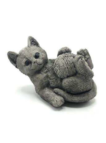 Figurka 348 Koťátko s klubíčkem beton 12 cm