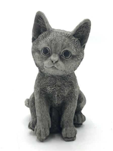 Figurka 350 Sedící koťátko beton 16 cm