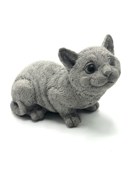 Figurka 351 Usměvavá kočka beton 16 cm