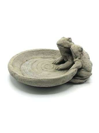 Figurka 407 Pítko pro ptáky - žabáci beton 12 cm