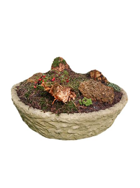 Koryto KR27 umělý pískovec přírodní pr. 53 cm, v. 16 cm