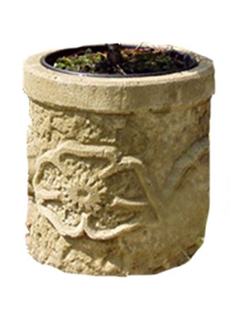 Koryto KR39A umělý pískovec přírodní pr. 21 cm, v. 22 cm