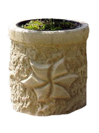 Koryto KR39B umělý pískovec přírodní pr. 21 cm, v. 22 cm