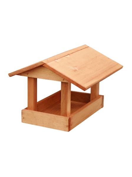 Krmítko pro venkovní ptactvo 19 malé hnědé dřevo