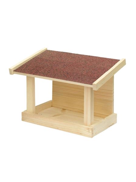 Krmítko pro venkovní ptactvo 20 jednostranné přirodní dřevo