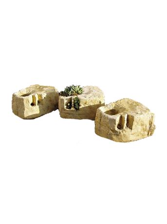 Květináč KV02 umělý pískovec přírodní 15 x 12 x 8 cm