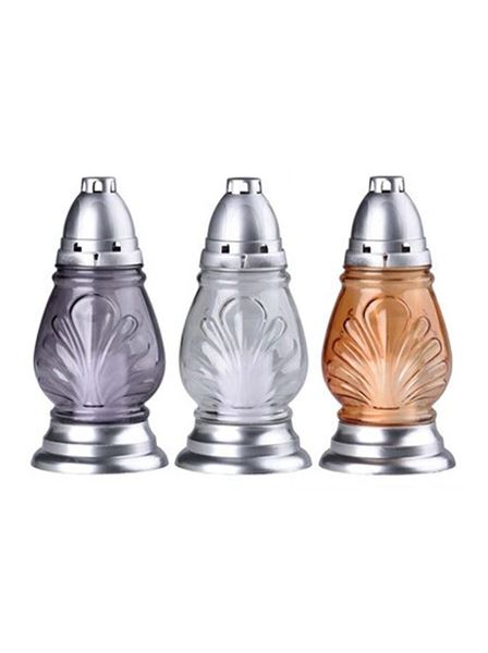 Lampa hřbitovní parafínová 80 g hoří 24 hod 24 cm