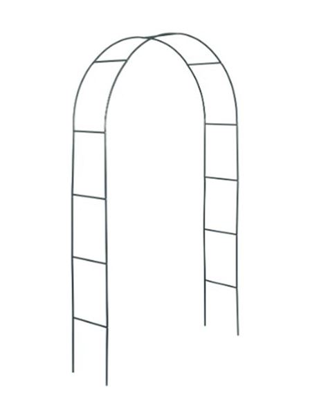 Opora pro popínavé rostliny zelený oblouk kov 240 x 140 cm