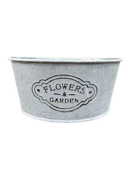Květináč dekorační FLOWER GARDEN miska plech 24 cm