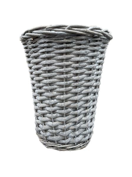 Květináč dekorační PROUTÍ váza proutí bělené 30 cm