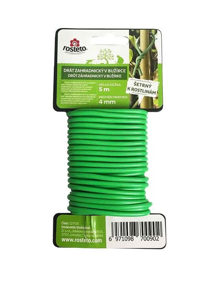 Drát zahradnický Soft v bužírce (Rosteto) prům. 4 mm, 5 m