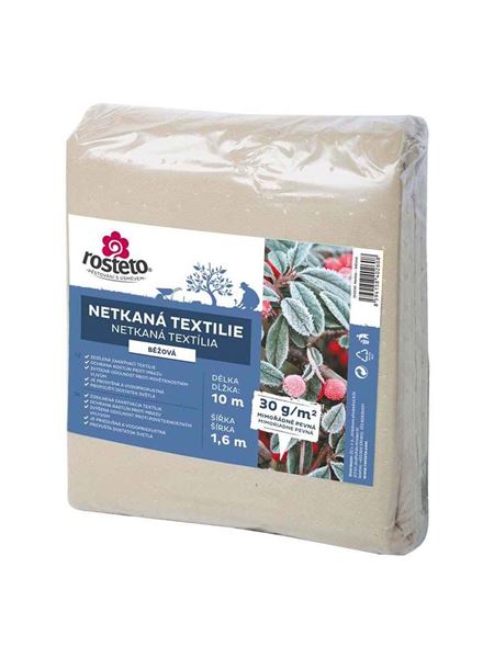 Textílie netkaná 30gr béžová (Rosteto Neotex)  1,6 x 10 m