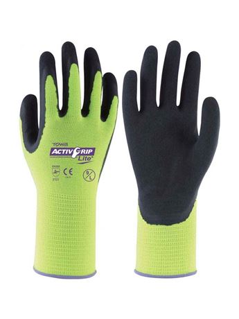 Rukavice AktivGrip Lite limetkové velikost 8/M