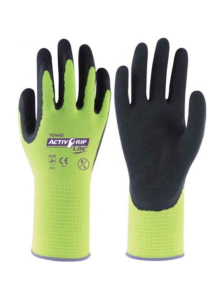 Rukavice AktivGrip Lite limetkové velikost 8/M