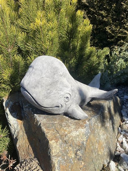 figurka 365 Veselá velryba beton 19 cm