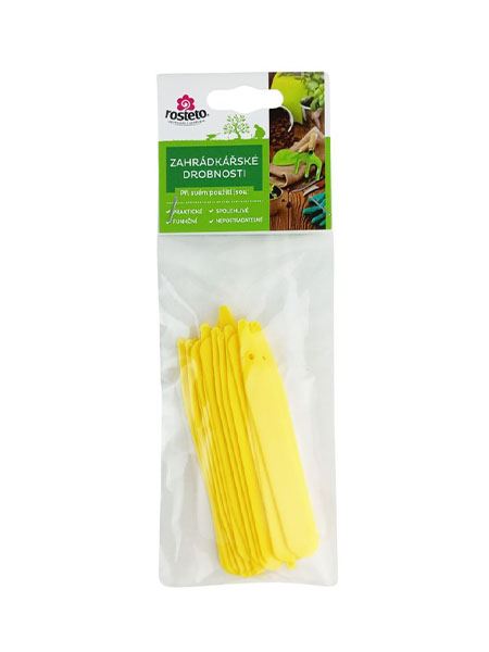 jmenovka zapich k popisům rostlin bílé 20 ks