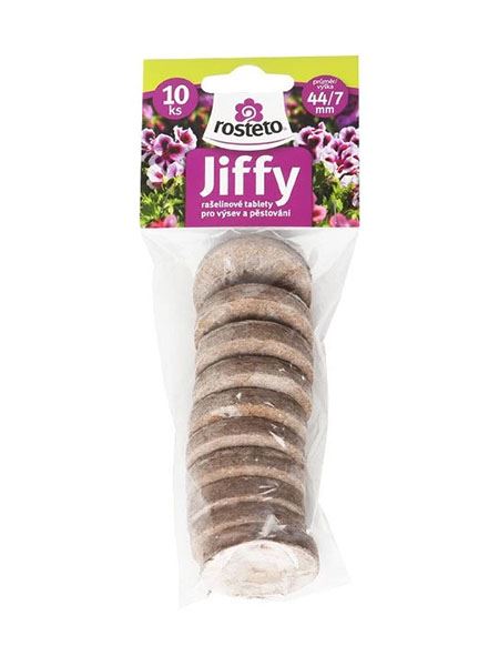 Jiffy rašelinové tablety (Rosteto) JP 41/7 síťka (10 ks)