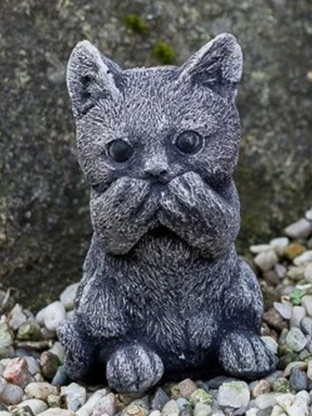 figurka 306 Koťátko Nemluvim beton 12 cm