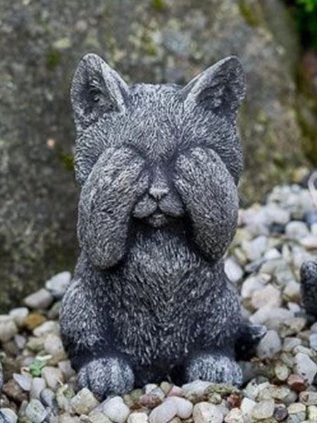 figurka 305 Koťátko Nevidím beton 12 cm